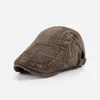 Berets Frühling und Sommer Ivy Hut Papa Outdoor Casual Flache Sboy Cap Mann Frau Baskenmütze 5560 cm 230915