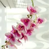 Decorative Flowers 7/11 Heads Artificial Butterfly Orchid Fake Phalaenopsis Potted Plants Wedding Floral Arrangement Home Gifts