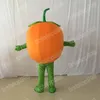 Costume della mascotte della zucca di Halloween Personaggio a tema anime dei cartoni animati di alta qualità Costume per adulti per la pubblicità all'aperto della festa di Natale