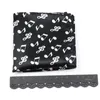 Näsdukar musikaliska fickficka piano stav gitarr rutt näsduk polyester hankie casual party söt gåva tuxedo bowtie accessoarer 230919