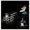 Hooks Clear Acrylic Display Stand For Shoes Cosmetic Showcase Jewelry Storage Rack U Shaped Action Figures Toys Collections Shelf