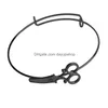 Creatieve Schaarvorm Armband Desgin Paar Open Armbanden Aanpassing 4 Kleur Mode Accessores Leuk Cadeau Drop Delivery Dhyxr