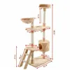 scratchers 60 Inch Kitten Pet House Hammock Cat Tree Tower Condo Scratcher qylDZJ bdenet330g