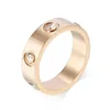 Stainless steel jewelry designer ring for women men gold ring diamond love luxury jewellery lovers engagement wedding bride and gr2922