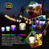 LED STRINGS PARTY COLOR OUTDOOR SMART 12電球LEDストリングライトガーランドアプリコントロール庭の結婚式の装飾のための雰囲気の夜間ランプHKD230919