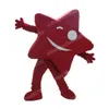 Costume da mascotte stella rossa ad alte prestazioni di alta qualità, vestito da festa di Halloween, Natale, personaggio dei cartoni animati, vestito da carnevale, unisex, per adulti