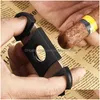 Cigar Accessories 300Pcs Plastic Stainless Steel Cutter Pocket Small Double Blades Scissors Black Tobacco Cigars Knife Smoking Tool Dr Dhoct