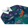 23ss Nuova camicia da spiaggia Casablanca Hawaii Camicia a maniche lunghe versatile per uomo e donna Spotted Dog Silk Court221g