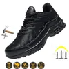 Boots Men Work Sneakers Light Security Boots Men Puncture-Proof Work Boots Steel Toe ShoesHigh Quality Indestructible Safety Shoes 230918