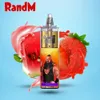 Orijinal Randm Tornado 10000 Puf E Sigara Toptan Tek Kullanımlık Vape Kalem Kiti 850mAH Şarj Edilebilir Pil Kristal 20ml Önceden Dolgulanmış Mesh Bobin RGB Işık Glow 10 PCS