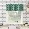 Curtain Moroccan Green Geometry Short Curtains Kitchen Cafe Wine Cabinet Door Window Small Wardrobe Home Decor Drapes