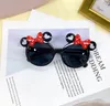 New Girls Cute Cartoon Cat Ears Bowknot Shape UV400 Sunglasses Baby Girl Outdoor Sun Protection Sunglasses Kids Sun Glasses