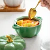 Dinnerware Sets Unbreakable Pumpkin Cup Funny Cartoon Soup Bowl Coffee Mug Microwave Safe with Lid Cute for Pasta Yogurt Salad 230919