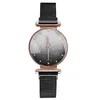 أزياء كاملة الاتصال الهاتفي البسيط Wristwatches Quartz Gray Mesh Strap Goddess Watches Trend Magnet Buckle Ladies Watch216a