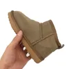 أزياء الأطفال Boots Designer Australia Ultra Mini Snow Boot للأطفال الحقيقيين من الفراء الفراء الشتاء أحذية الأطفال الشتوية بذرة الخردل الحجم 21-35