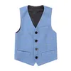 Colete menino grade qualidade blazer colete menino trajes de palco tamanho 100-180t bonito menino blazers tanque branco azul vermelho rosa preto verde coletes 230918