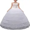 High Quality Women Crinoline Petticoat Ballgown 6 Hoop Skirt Slips Long Underskirt for Wedding Bridal Dress Ball Gown2649