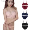 Bras Define Sexy Lace Bra Sets Mulheres Lace Seamless Bordado Bralette Sem Fio Respirável Lingerie Lingerie Set 4 Tamanhos de Cores 42 L230919