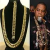 SOLID 14K YELLOW GOLD FINISH STAINLESS STEEL MIAMI CUBAN LINK CHAIN & BRACELET260k