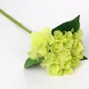 Fabrika çıkış Simüle Hydrengea Parçaları Hydrengea Tek Şube İpek Çiçek Düğün Gelin Çiçeği Tutan Çiçek Düzenleme Hidrangea