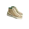 Luxurys Designer Mulher Tênis Tênis Canvas Man Sapatos de tela verde Red Stripe Rubro