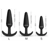 Brinquedo sexual massageador 100% plugue anal de silicone seguro plugue anal unissex rolha 3 tamanhos diferentes adulto para homens/mulheres