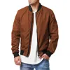 Vestes pour hommes 2023 Automne Mens Bomber Outwear Slim Fit Solide Couleur Manteau Mode Homme Streetwear Baseball Veste Hommes Vêtements Casual Top 230919