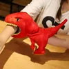 Puppets 1 PC dinosaurie Plush Hand Puppets Livsliknande triceratop Tyrannosaurus Rex Hand dockor för barn Vuxna Muppets 230919