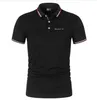 Boss Designer Hommes Polo Chemise De Luxe HUGO Lettre Casual Manches Courtes Hommes Mode Lâche Revers Moitié Vêtements T-Shirt Haute Qualité344402