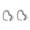 Stud Earrings 925 Silver Needle Love Heart For Women Girls Creative Wedding Party Piercing Jewelry Gifts Eh1427