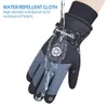 Ski Gloves Winter Snowboard PU Leather Nonslip Touch Screen Waterproof Motorcycle Cycling Fleece Warm Riding 230918