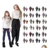 Mãe e filha lenços inverno triângulo cachecol moda xadrez xale cashmere-como cobertor quente bufandas entrega gota dh1qg