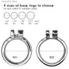 Other Health Beauty Items FRRK Flat Chastity Cage with Skin Dildo CBT Game Play Erect Denial Stainless Steel Negative Cock Ring Urethral Tooys for Man Q230919