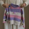 Pullover Maglieria per bambini coreani Maglioni 2023 Autunno Inverno Baby Boy Girl Top in maglia a righe Cute Kids Jumper da 2 a 8 anni 230918