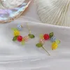 Brincos originais estilo rural colorido bola grinalda contas mulheres verão jóias acessórios presente 0270