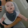 3-teiliges Baby-Spucktuch aus weicher Baumwolle, atmungsaktives Kleinkind-Gesichtstuch, sabberndes Lätzchen mit Druckknopf, Halstuch für Kleinkinder