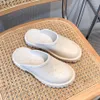 gummisandaler toffel kvinnor sandale platt loafer sommarstrand pool lyxig designer skjutspol