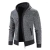 Heren Hoodies Rits Voor Mannen Slim Fit Vest Pluche Verdikte Truien Lange Mouw Truien Jeugd Mode Casual Mannelijke Kleding