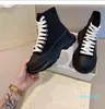 Luxury Casual Men Shoes Boots Tread Slick Lace Up Sneaker Triple Black Royal Red Low Platform