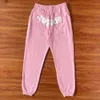 Vêtements de mode de luxe pour hommes, sweat-shirts Sp5der 555555atlantapink, pantalon à capuche, ensemble de pantalons en toile d'araignée rose