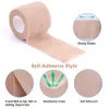 Skyddsutrustning 10 rullar självhäftande sammanhängande wrap bandage 5 cm bredd familjen Använd elastoplast vattentät flexibel sportsträcktejp 230919