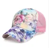 Mädchen Rose Blume Caps Unisex Klassische Baseball Hüte Sommer Mesh Hüte Snapback Freizeit sonnenschirm Kappe Hip Hop Hut DD282