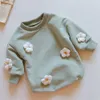 Barboteuses printemps bébé vêtements fleurs sweat barboteuse fille garçons à manches longues body né 012 mois 24 M combinaison 230919