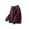 Hoodies Sweatshirts Spring Autumn Korean Boys Sweatshirt 4years10years Big Long Sleeve Tops Children Kids Stripe Base Shirt 230919