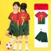 Set di abbigliamento Set sportivo traspirante per bambini Abbigliamento in due pezzi Sport all'aperto leggeri che assorbono il sudore 230918