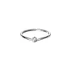 Clusterringe MloveAcc 925 Sterling Silber V-Form für Frauen Single CZ Mädchen Casual Fingerschmuck