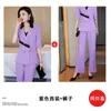 Kvinnors tvåbitar byxor Business Suit Design Sense Nisch Spring and Summer Korean Style Casual All-Matching Fashion Western Slimming S