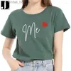 Femmes Blouses Chemises Femmes T-shirts D'été Casual Femmes À Manches Courtes Quotidien Régulier T-shirt Lettre Coeur Imprimer Femme Graphique Mode Chemise Dames Oneck Tees L23091