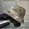 Günlük top kapak kubbe şapka moda kova şapkaları hayvan baskı tasarımı için erkek kadın kapakları en iyi kalite263l