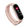 M6 esportes pulseira pulseiras relógio inteligente masculino rastreador de fitness feminino freqüência cardíaca pressão arterial à prova dwaterproof água para android ios banda 6